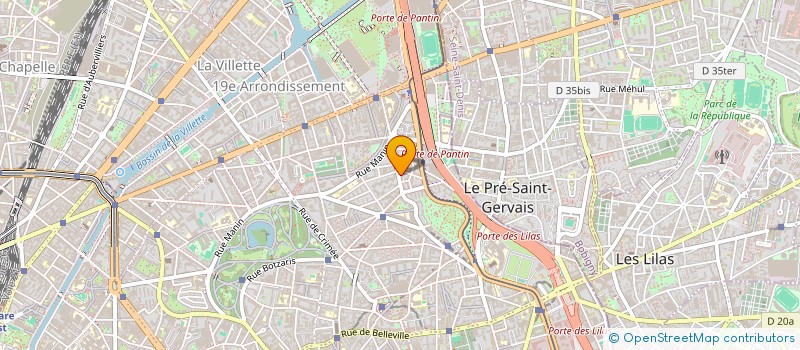 localisation de l'entreprise S.E.N à PARIS
