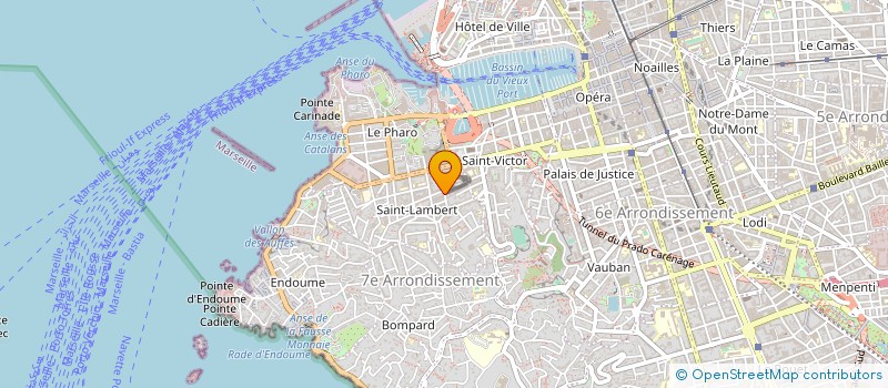 localisation de l'entreprise S.E.P.B. à MARSEILLE