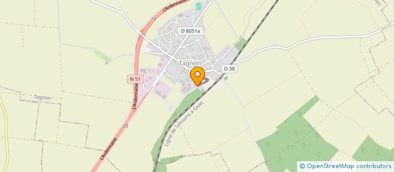 localisation de l'entreprise S.E.P. BOUCHER MACHEREZ  TAGNON