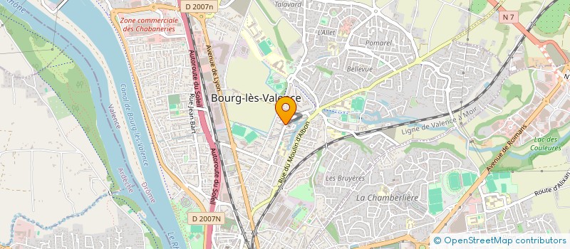 localisation de l'entreprise S E P  DROME-ARDECHE à BOURG-LES-VALENCE