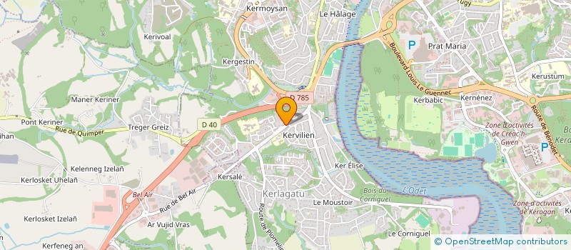 localisation de l'entreprise S E P MOREIRA FRERES à QUIMPER
