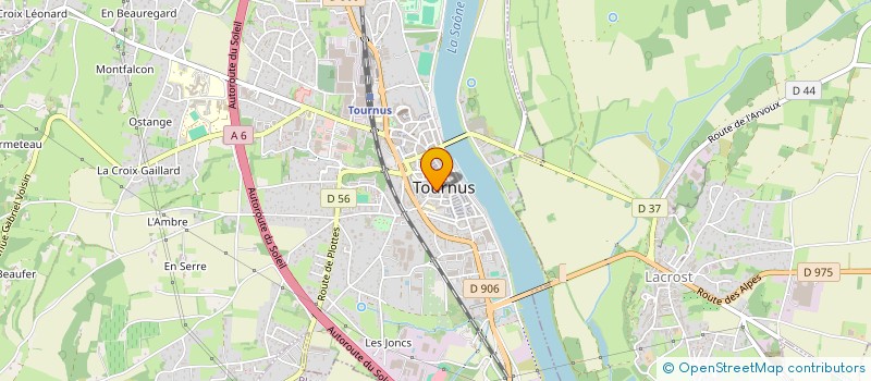 localisation de l'entreprise S.E.R.A. SERVICE D'ENTRETIEN DE RENOVATION ET D'AMENAGEMENT à TOURNUS