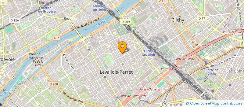 localisation de l'entreprise S E R C E à LEVALLOIS-PERRET
