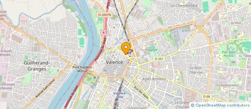 localisation de l'entreprise S E R E G SARL à VALENCE