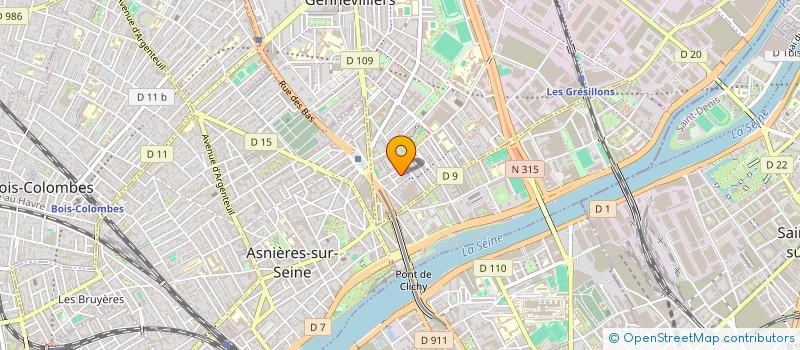 localisation de l'entreprise S E R I D A C à GENNEVILLIERS