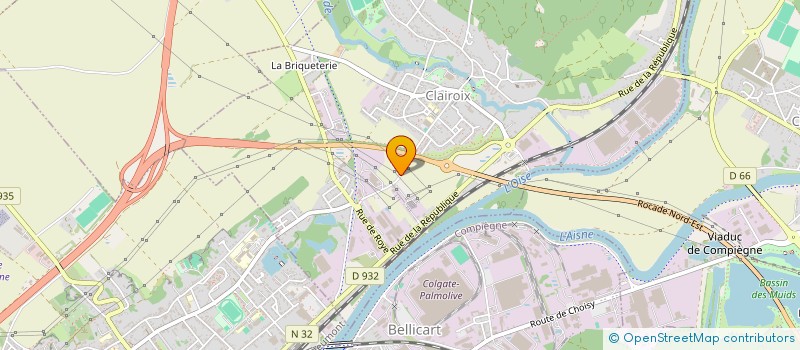 localisation de l'entreprise S.E.R.L. à CLAIROIX