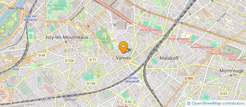 localisation de l'entreprise S.E.R.M.I.  VANVES