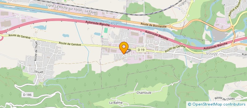 localisation de l'entreprise S.E.R.P.I. à VOUGY