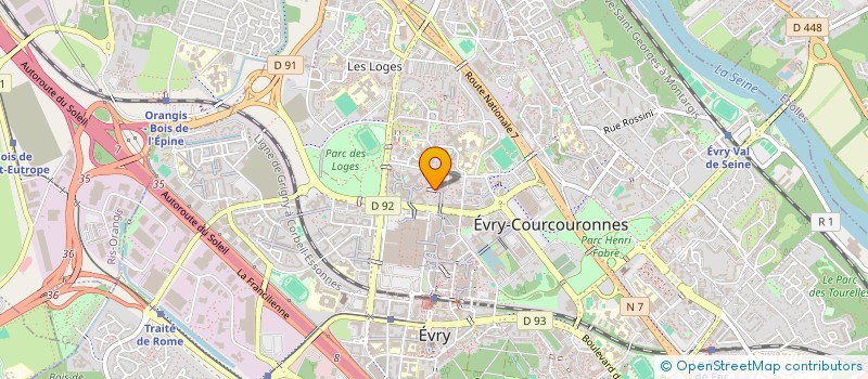 localisation de l'entreprise S.E.R. PAPIER à EVRY-COURCOURONNES