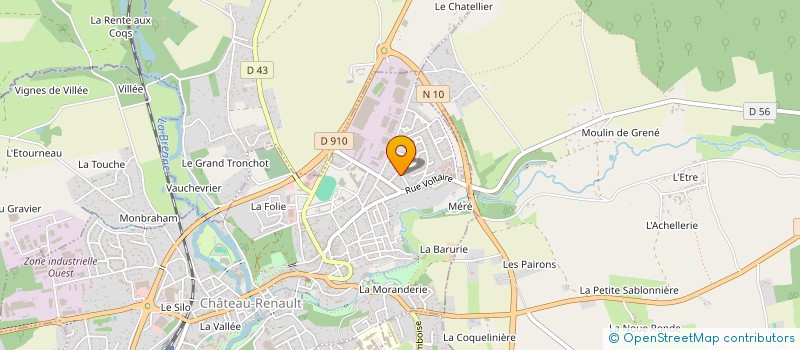 localisation de l'entreprise S.E.R.T. à CHATEAU-RENAULT