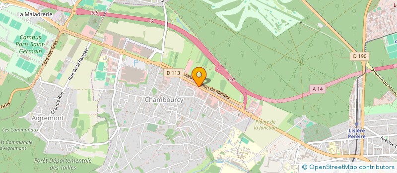 localisation de l'entreprise S.E.S.A.  CHAMBOURCY