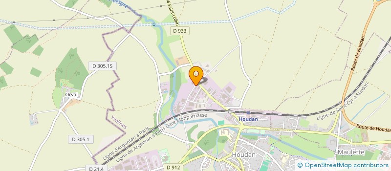 localisation de l'entreprise S.E.S. SOCIETE ENERGIES SERVICES à HOUDAN