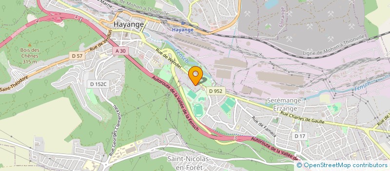 localisation de l'entreprise S.E. SAMEX FRANCE à HAYANGE