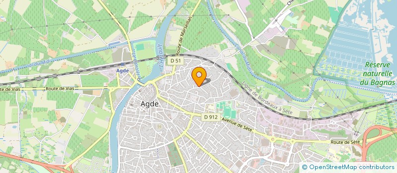 localisation de l'entreprise S.E-SUD  AGDE