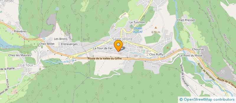 localisation de l'entreprise S.E.T à SAINT-JEOIRE
