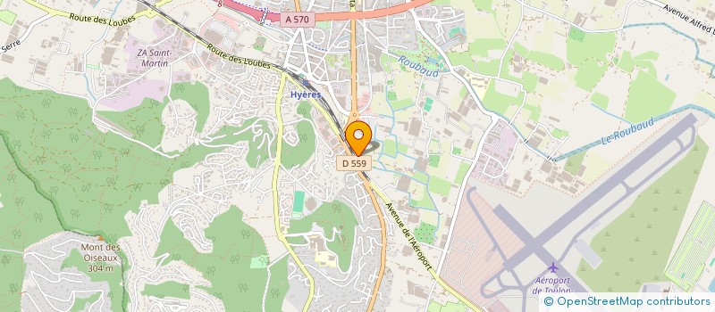 localisation de l'entreprise S.E.T. à HYERES