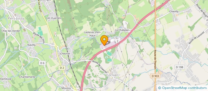 localisation de l'entreprise S.E.T.A.R.  CORNIER