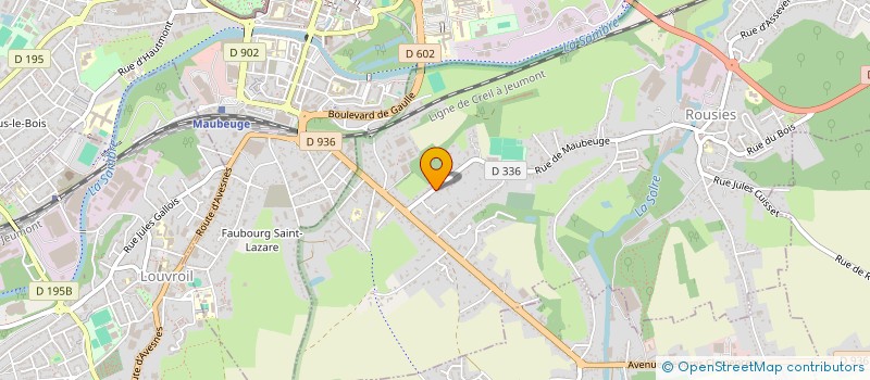 localisation de l'entreprise S.E.T.B  ROUSIES