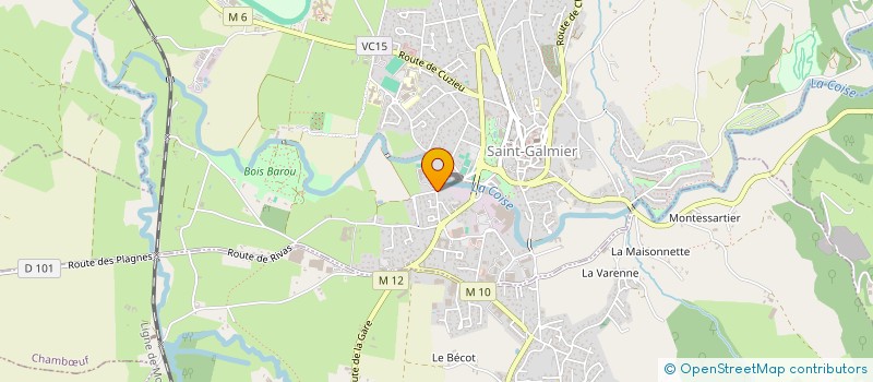 localisation de l'entreprise S E T DE SAINT GALMIER à SAINT-GALMIER