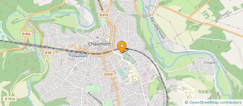 localisation de l'entreprise S.E.T.R.I ETUDE THERMIQUE REALIS INDUST à CHAUMONT