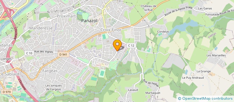 localisation de l'entreprise S.E.TOURON ET FILS à PANAZOL