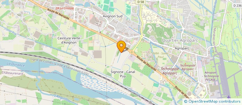 localisation de l'entreprise S E V  AVIGNON