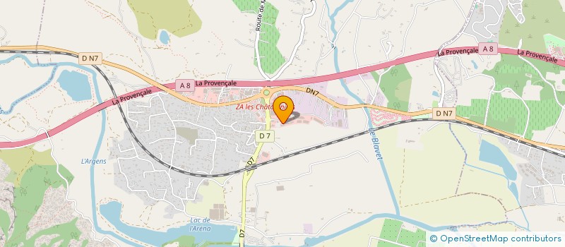 localisation de l'entreprise S E V à ROQUEBRUNE-SUR-ARGENS