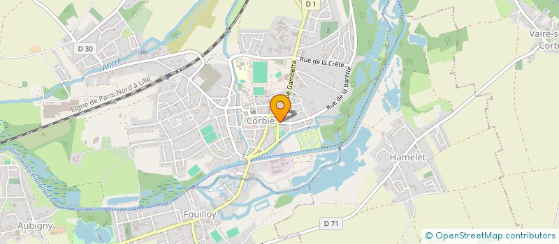 localisation de l'entreprise S E V A à CORBIE
