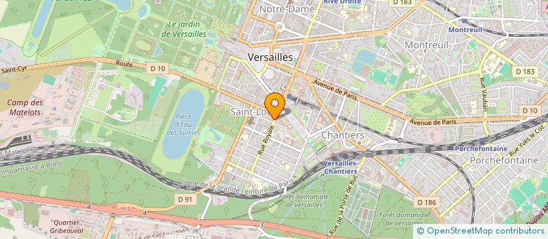 localisation de l'entreprise S EDITIONS à VERSAILLES