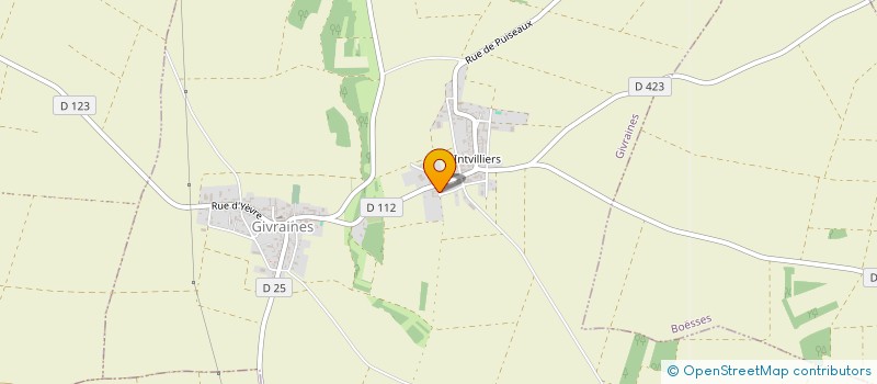 localisation de l'entreprise S-ELEC 45 à GIVRAINES