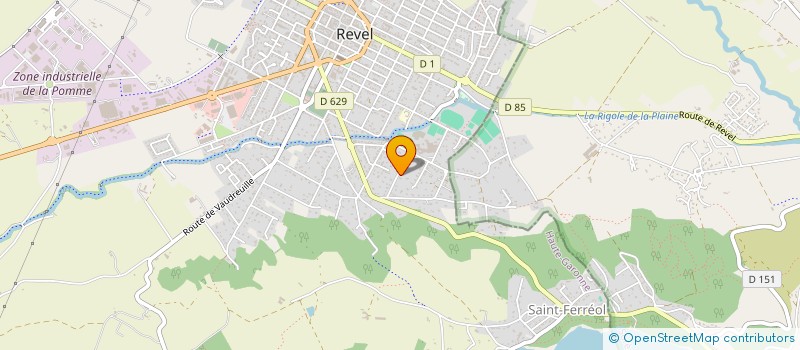 localisation de l'entreprise S ELEC+  REVEL