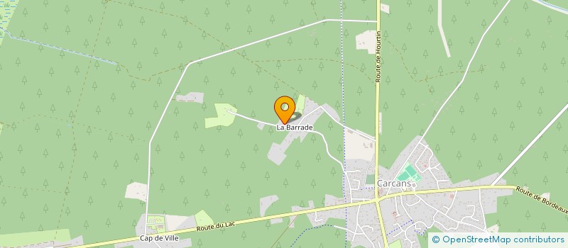 localisation de l'entreprise S'ENTRE VIVRE  CARCANS