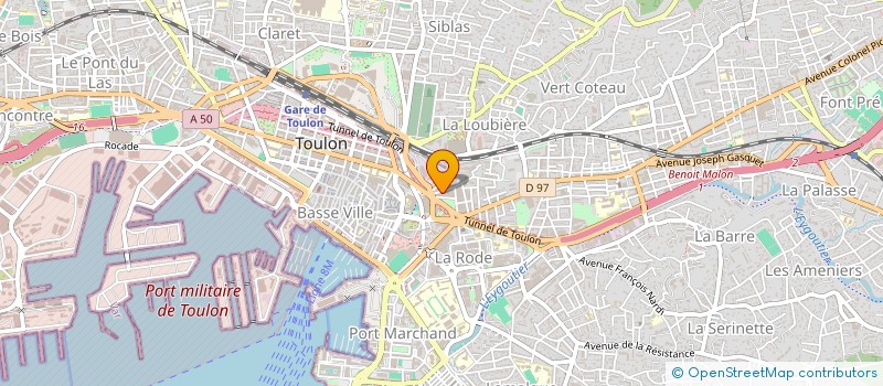 localisation de l'entreprise S ET A  TOULON