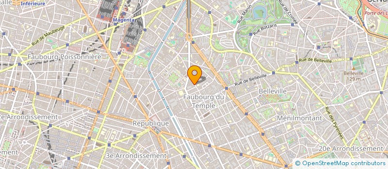 localisation de l'entreprise S ET B à PARIS