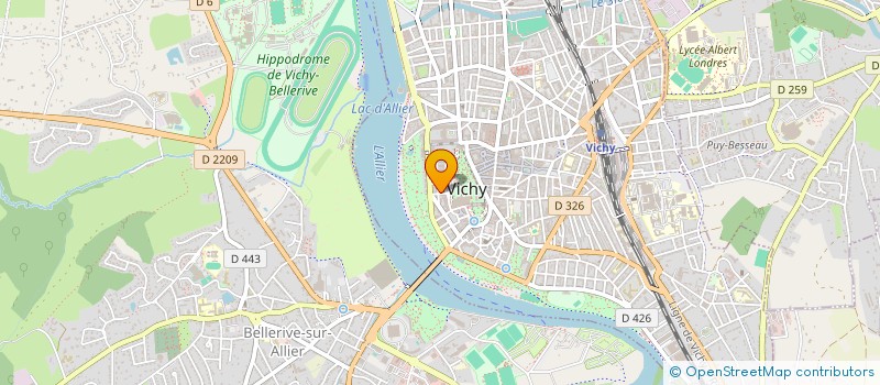 localisation de l'entreprise S ET C OPERA CONSEILS à VICHY