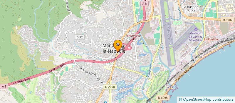 localisation de l'entreprise S ET G CAMPANACCI  MANDELIEU-LA-NAPOULE