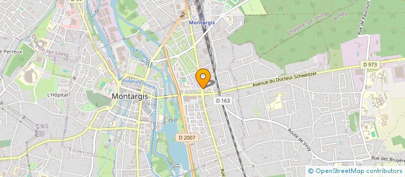 localisation de l'entreprise S.ET H. à MONTARGIS