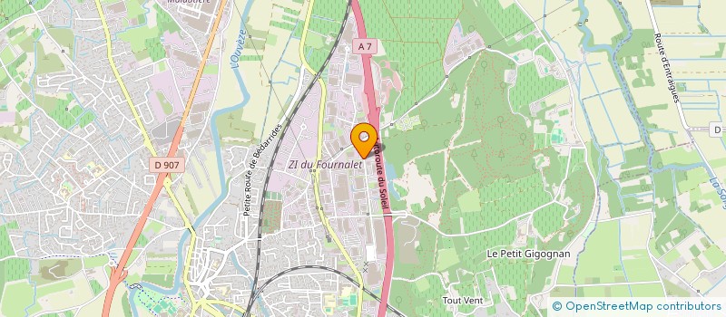 localisation de l'entreprise S ET M  SORGUES