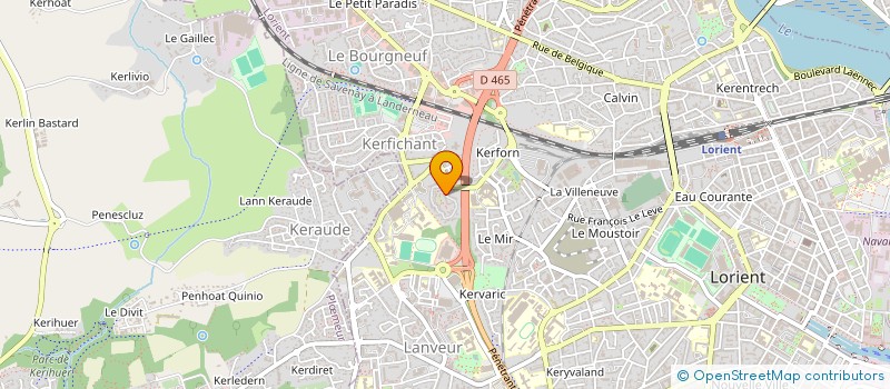 localisation de l'entreprise S ET M  LORIENT