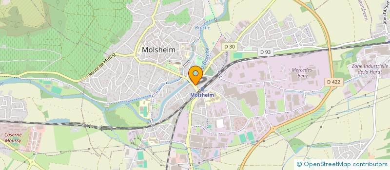 localisation de l'entreprise S ET M COUTURES  DORLISHEIM