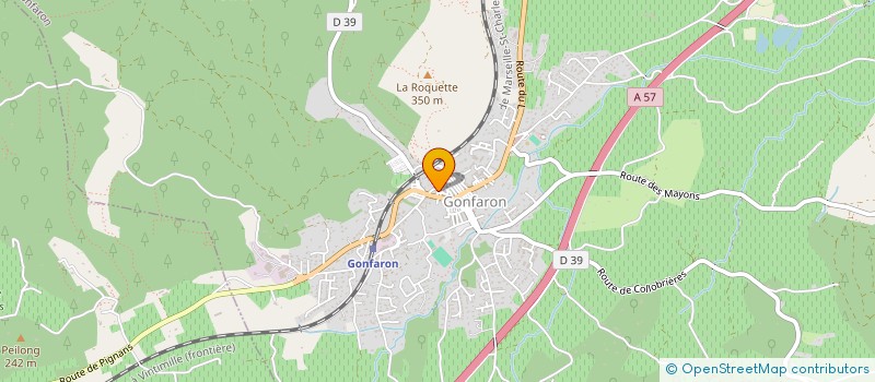 localisation de l'entreprise S ET N  GONFARON