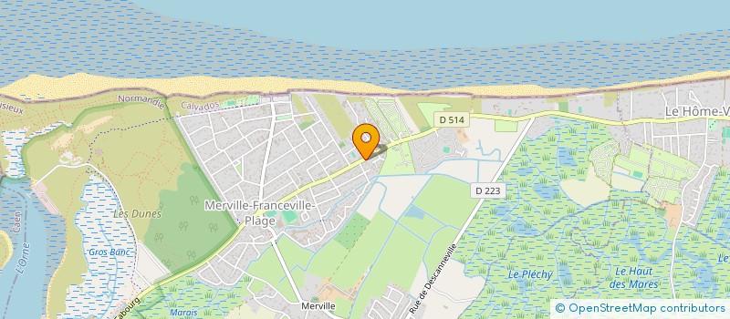 localisation de l'entreprise S ET P  MERVILLE-FRANCEVILLE-PLAGE