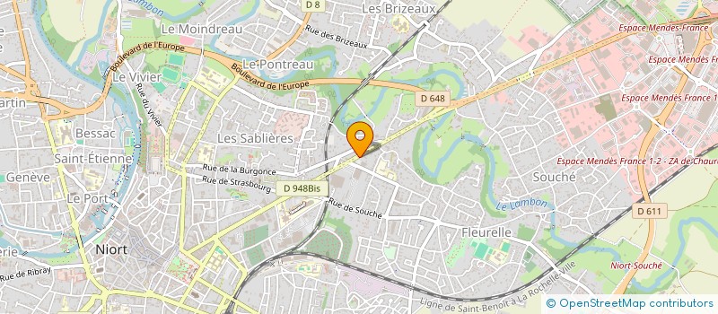 localisation de l'entreprise S ET P SAINTIPOLY à NIORT