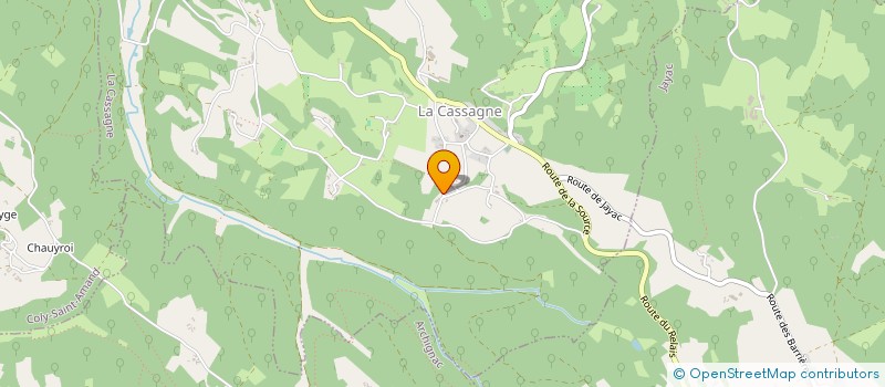 localisation de l'entreprise S.F.2.M.  LA CASSAGNE