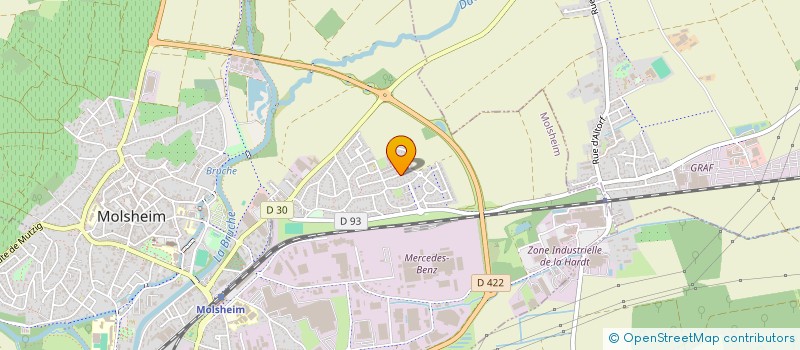 localisation de l'entreprise S F  MOLSHEIM