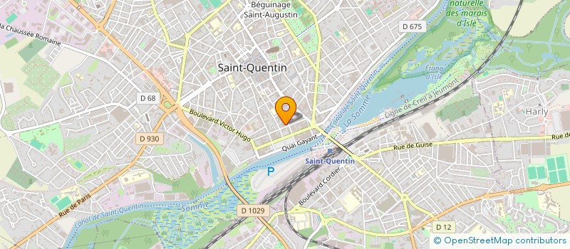 localisation de l'entreprise S.F. à SAINT QUENTIN