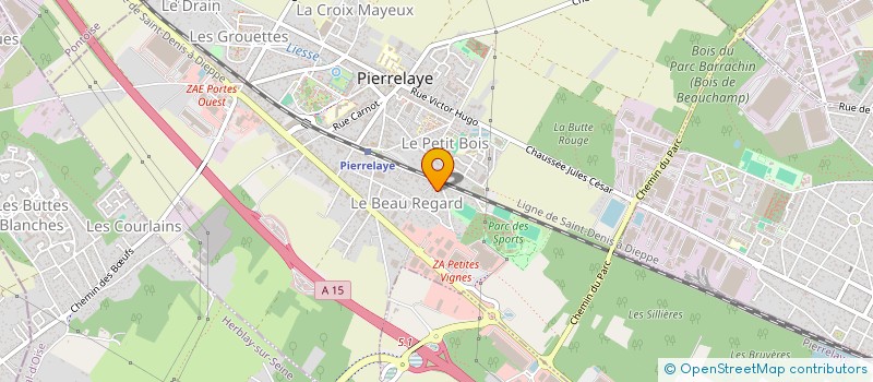 localisation de l'entreprise S&F  PIERRELAYE