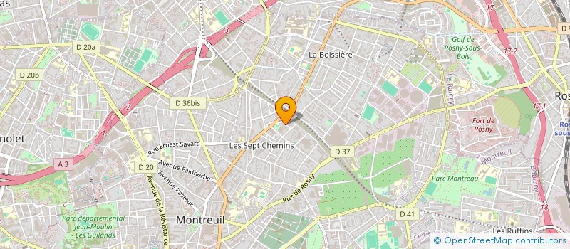 localisation de l'entreprise S F A à MONTREUIL