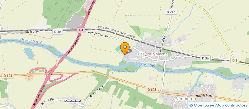 localisation de l'entreprise S.F.B.  USSY-SUR-MARNE