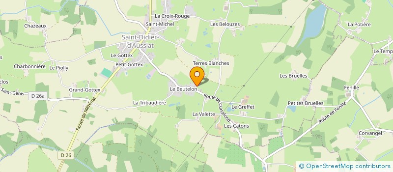 localisation de l'entreprise S.F.B à SAINT DIDIER D'AUSSIAT